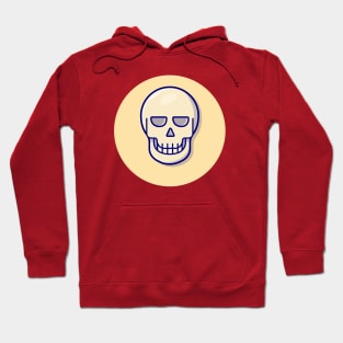 Skull Bone Cartoon Vector Icon Illustration Hoodie